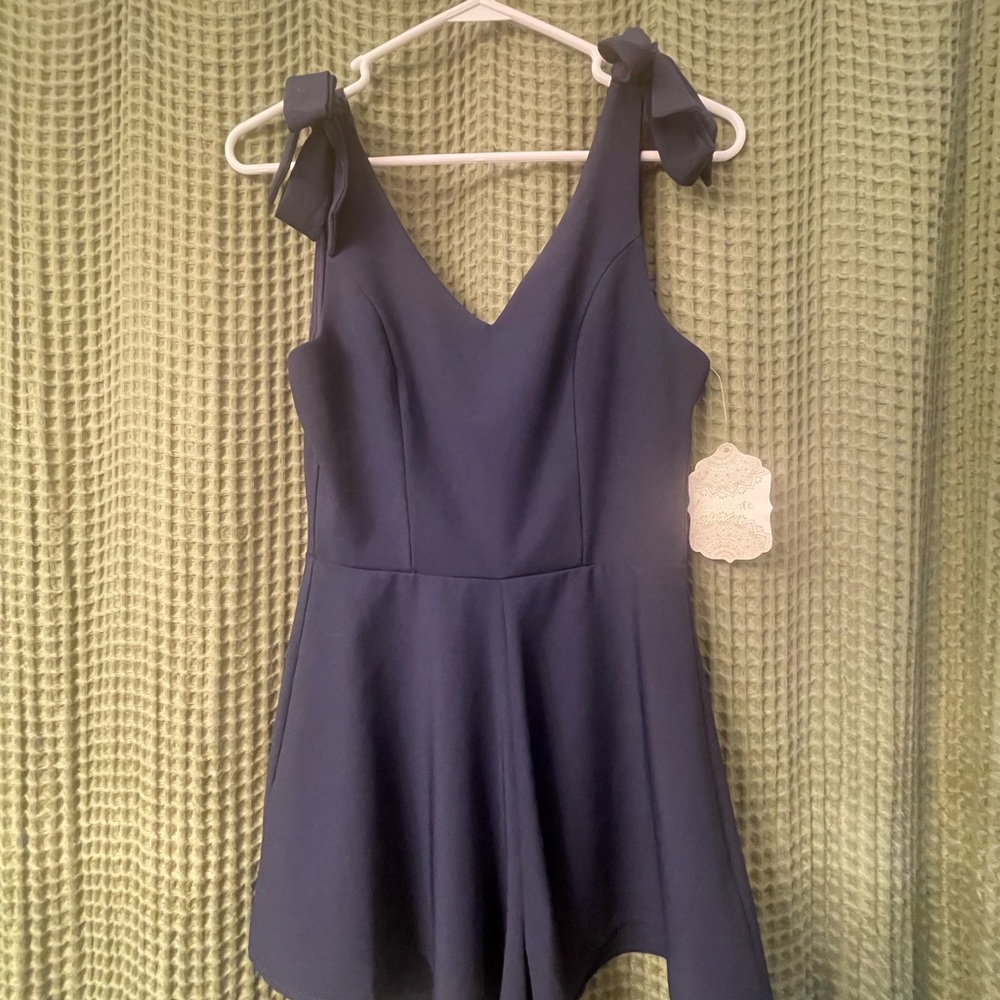 NWT Altar'd State Navy Blue Romper  Size XS